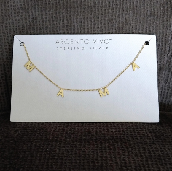 Argento Vivo Jewelry - Argento Vivo Stationary "MAMA"👩‍👧‍👦 Necklace